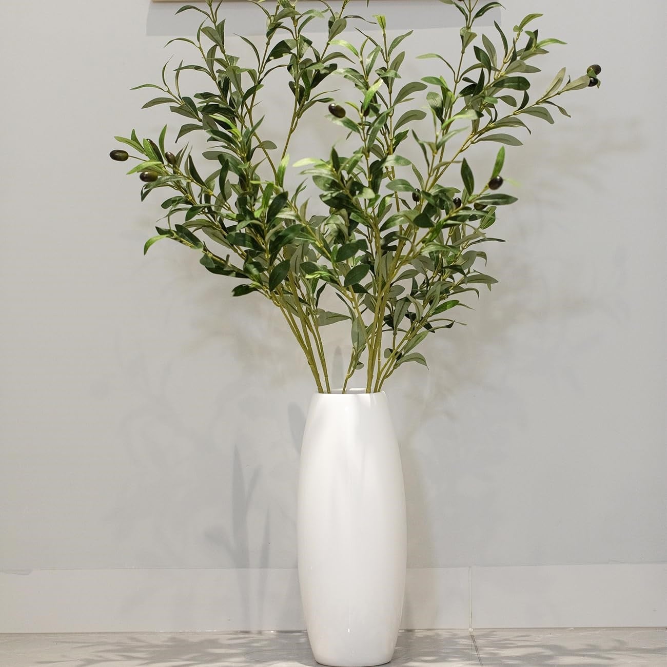 Yapay Zeytin Dalı Dekoratif 95 cm 6 Zeytinli