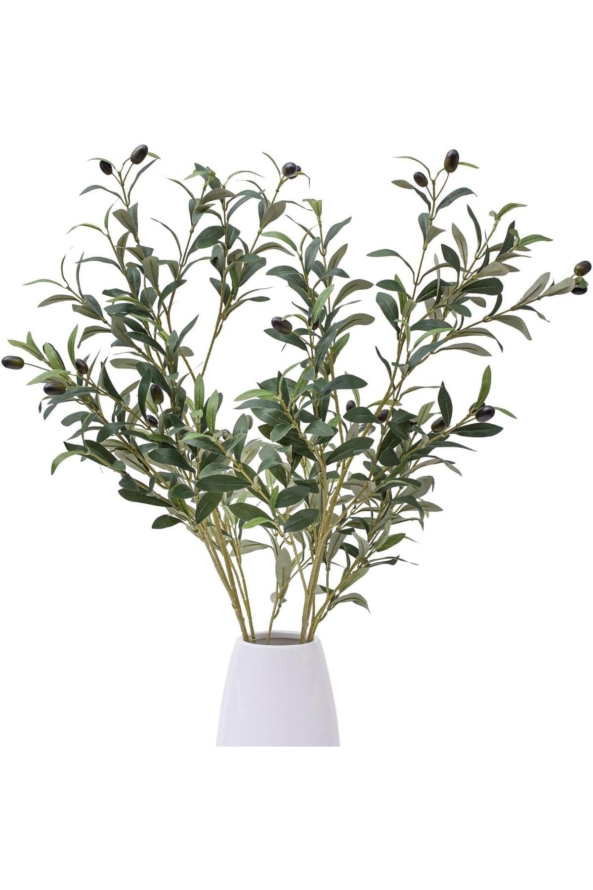 Yapay Zeytin Dalı Dekoratif 95 cm 6 Zeytinli