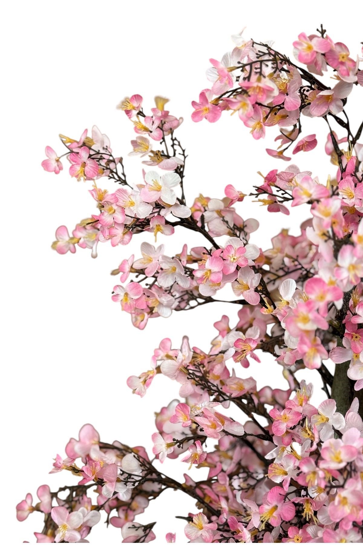 Yoğun Yapraklı 100 cm Yapay Sakura Bahar Dalı Ağacı Premium 