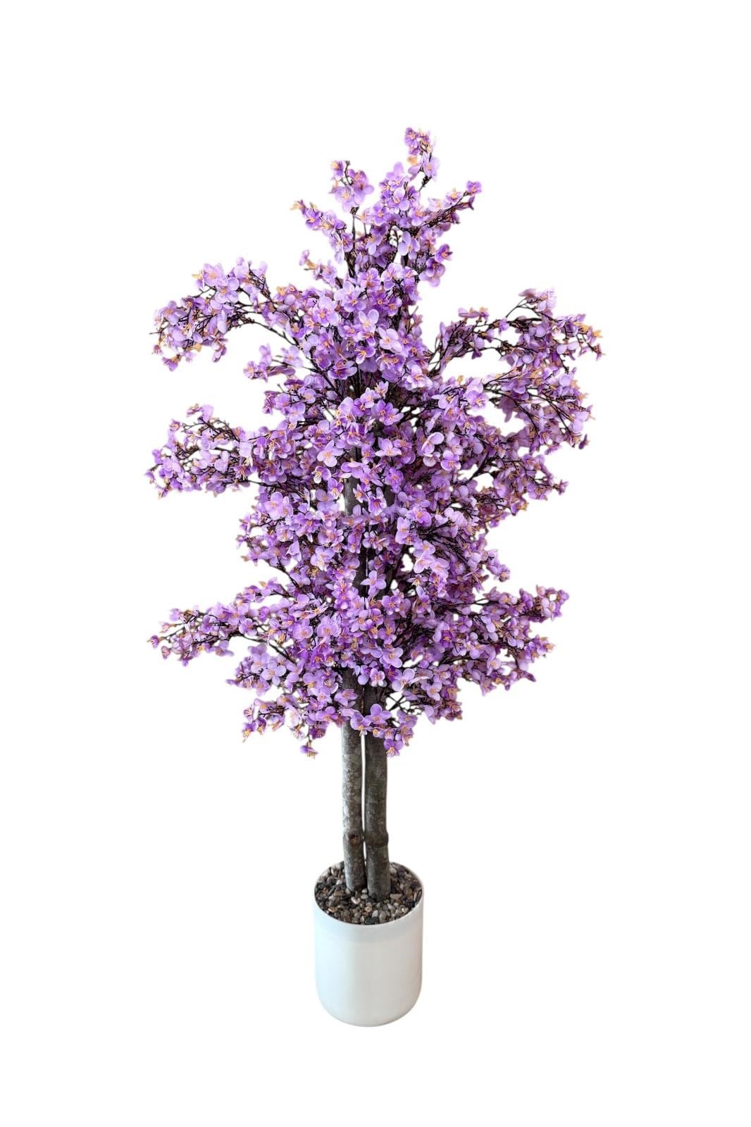 Yoğun Yapraklı 100 cm Yapay Sakura Bahar Dalı Ağacı Premium 