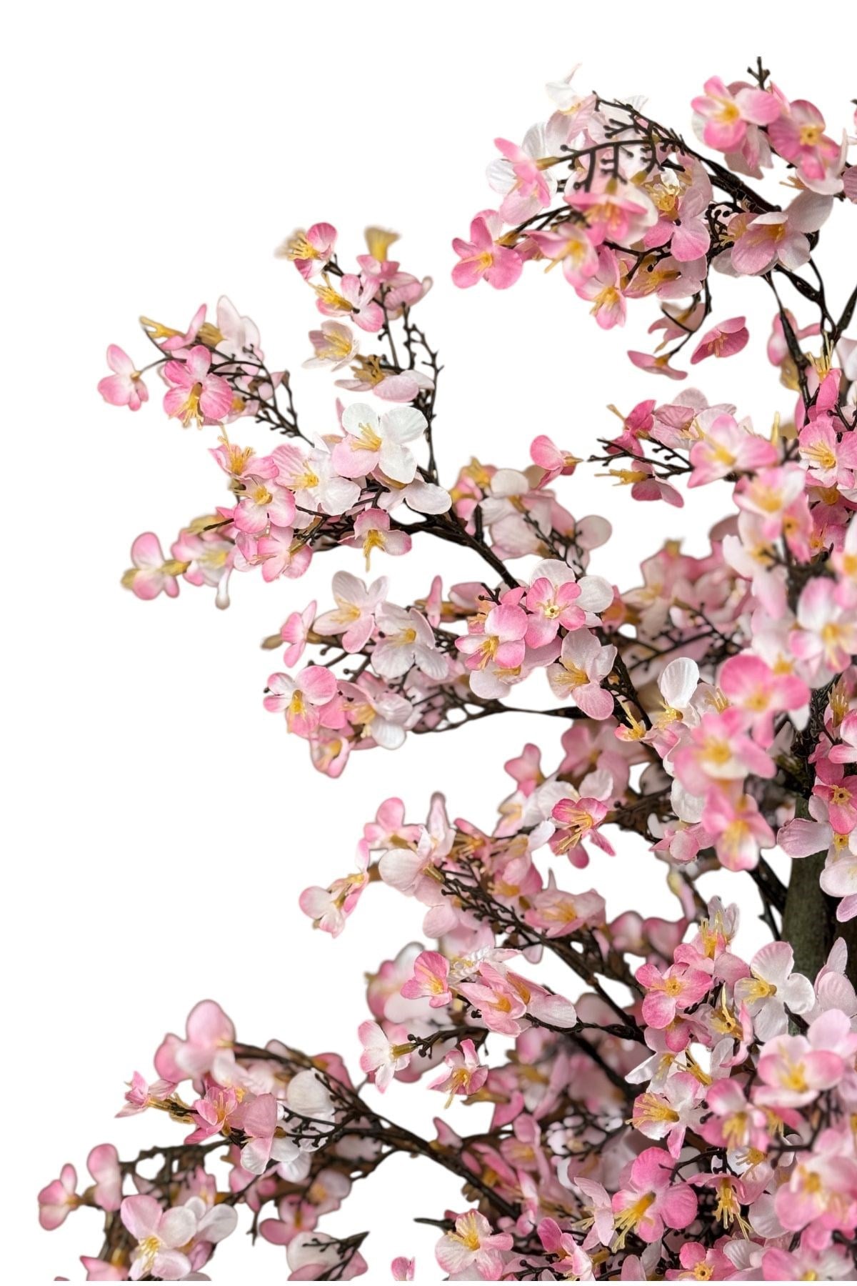 Yoğun Yapraklı 100 cm Yapay Sakura Bahar Dalı Ağacı Premium 