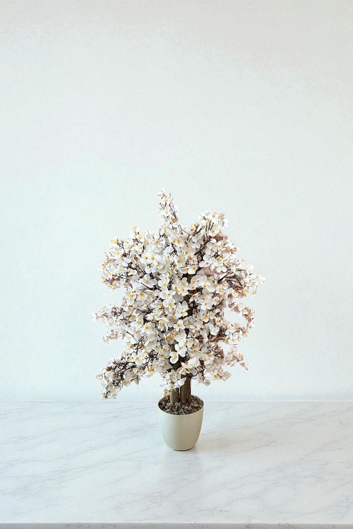 Yoğun Yapraklı 60 cm Yapay Sakura Bahar Dalı Ağacı