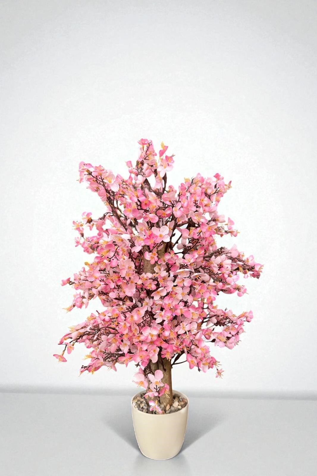 Yoğun Yapraklı 60 cm Yapay Sakura Bahar Dalı Ağacı