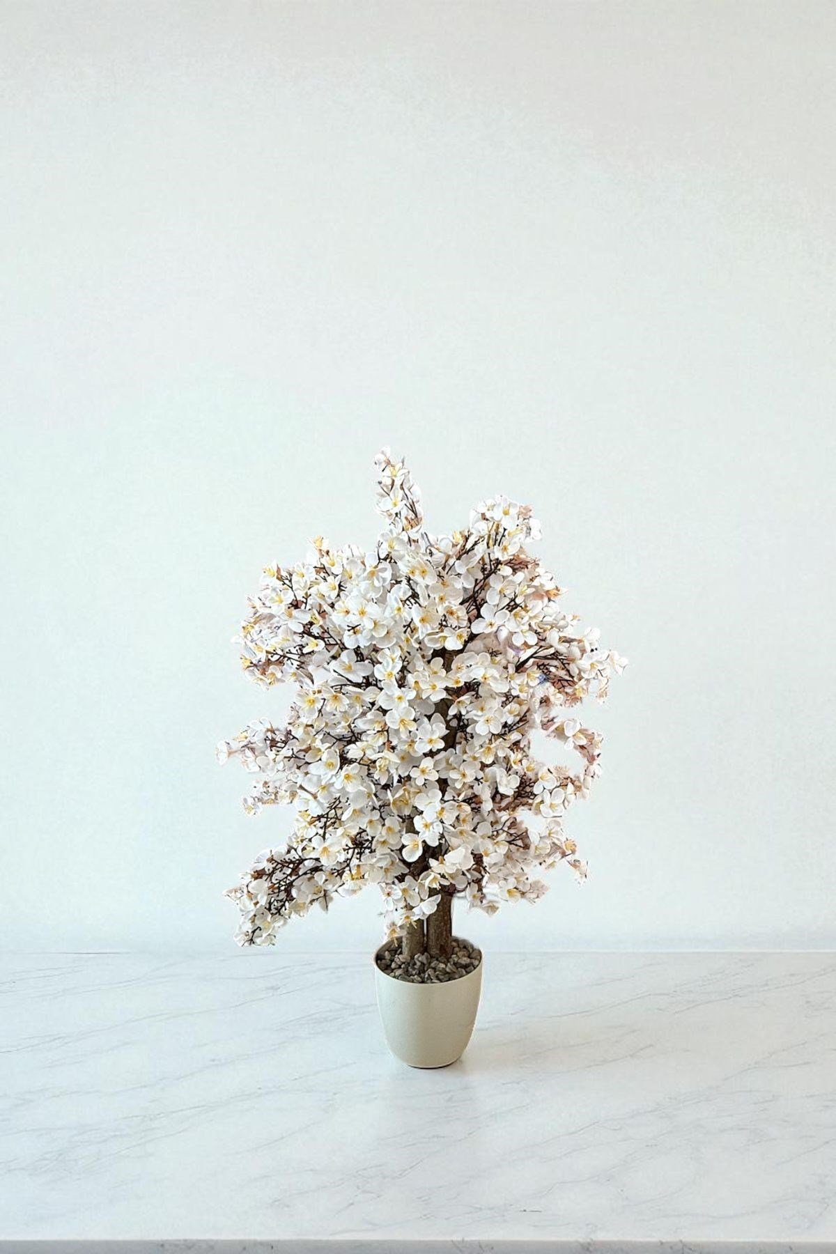 Yoğun Yapraklı 60 cm Yapay Sakura Bahar Dalı Ağacı
