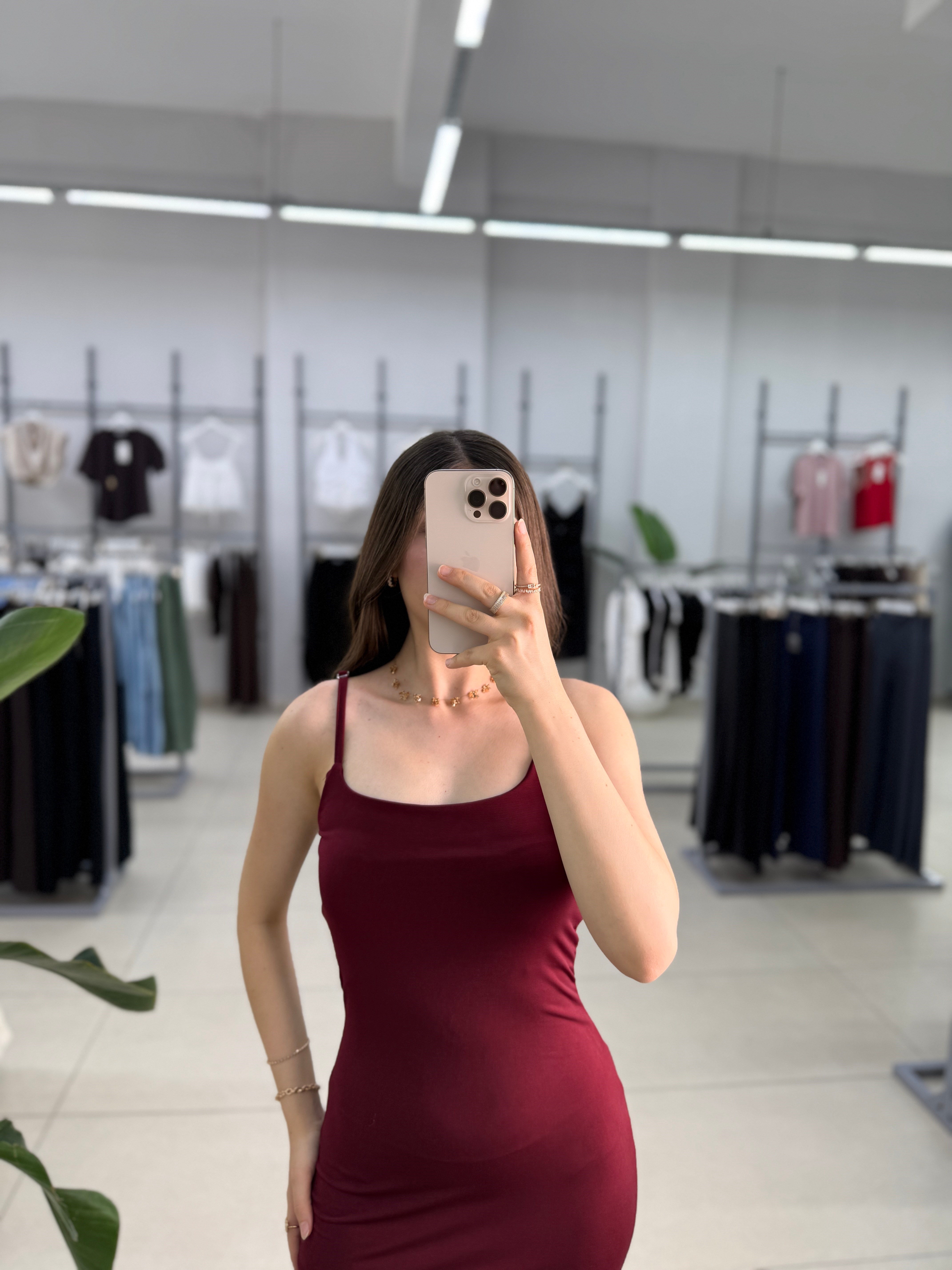 İp Askılı Elbise 