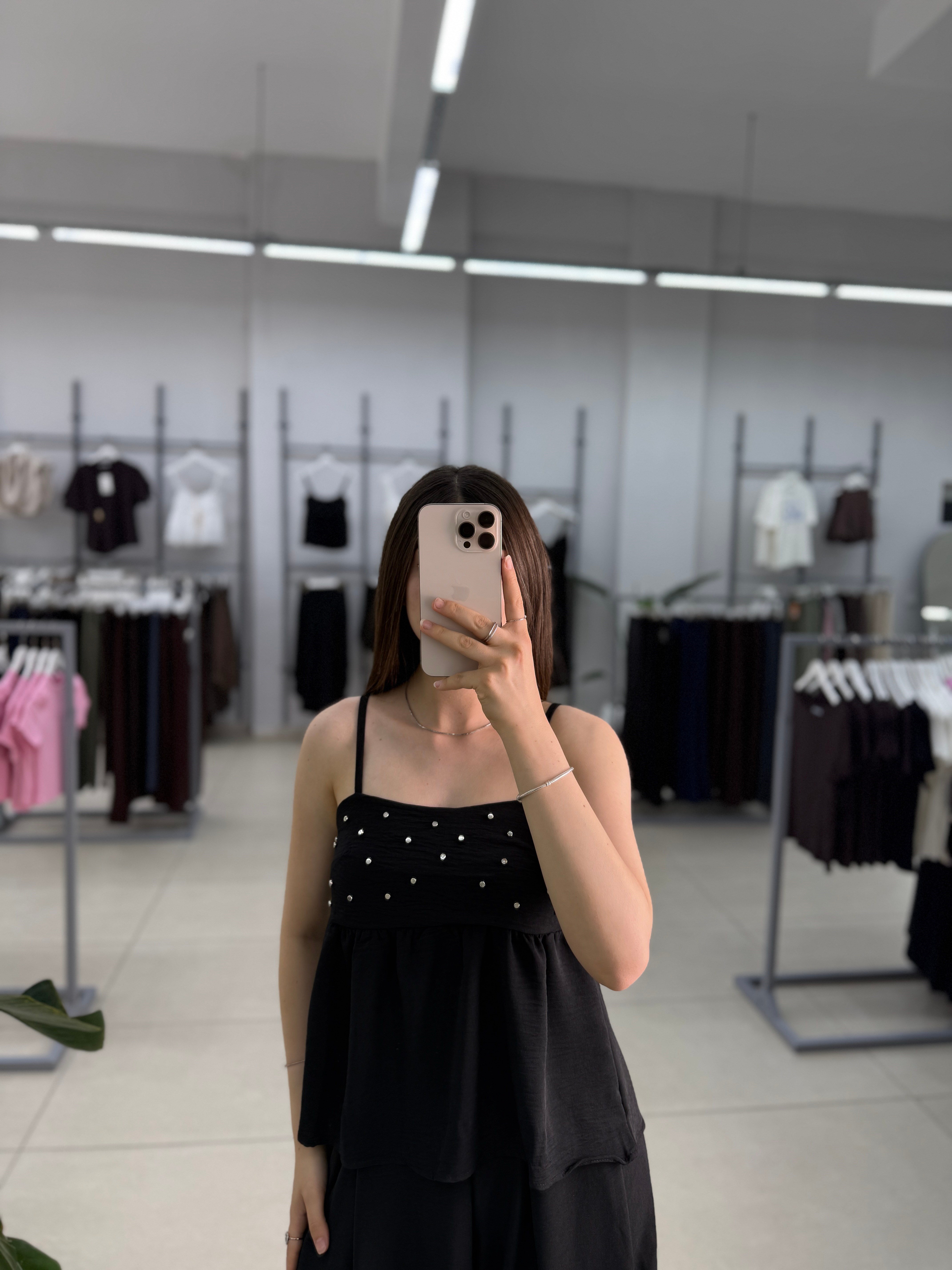 Önden Çakımlı Bluz Pantolon Takım