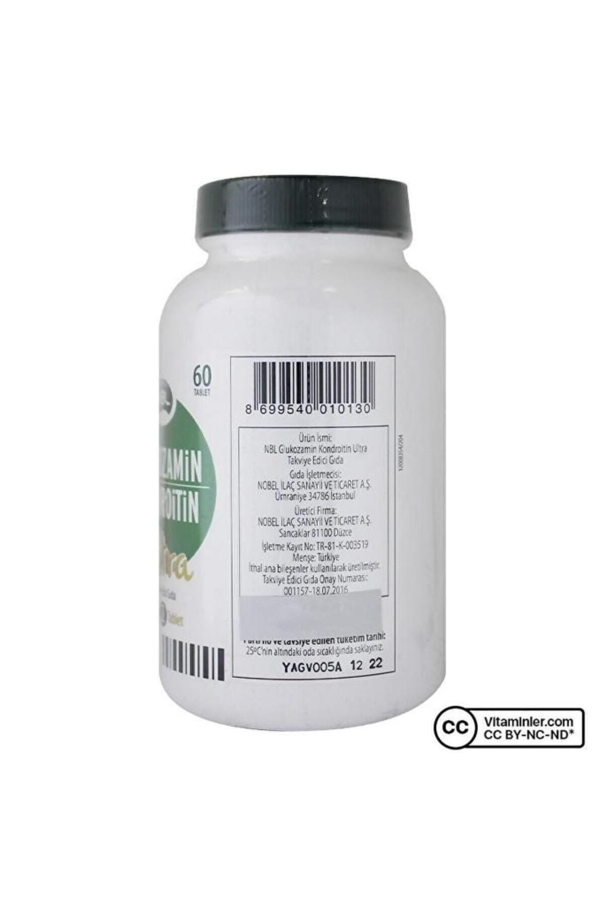 Nbl Glukozamin Kondroitin Ultra 60 Tablet
