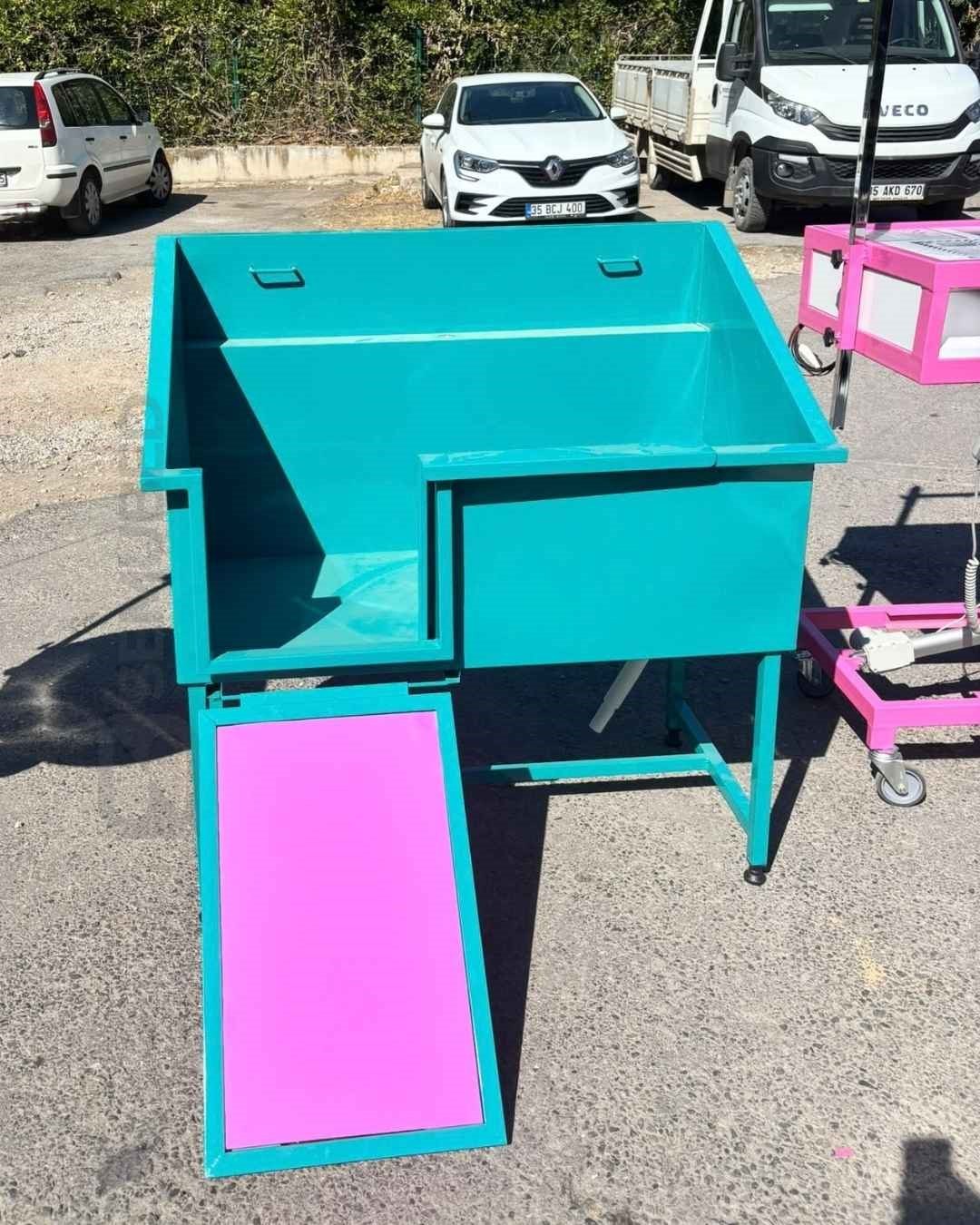 Semubed Pet Yıkama Küveti Mavi Pembe-SMB00501
