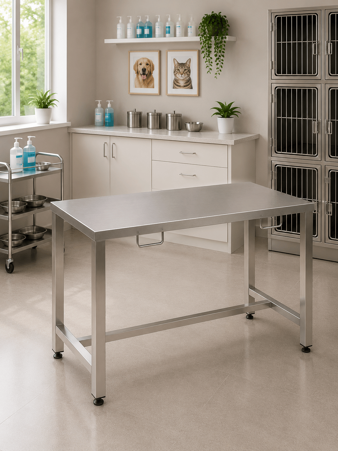Semubed Veteriner Ameliyat Operasyon Masası Paslanmaz-SMB00043
