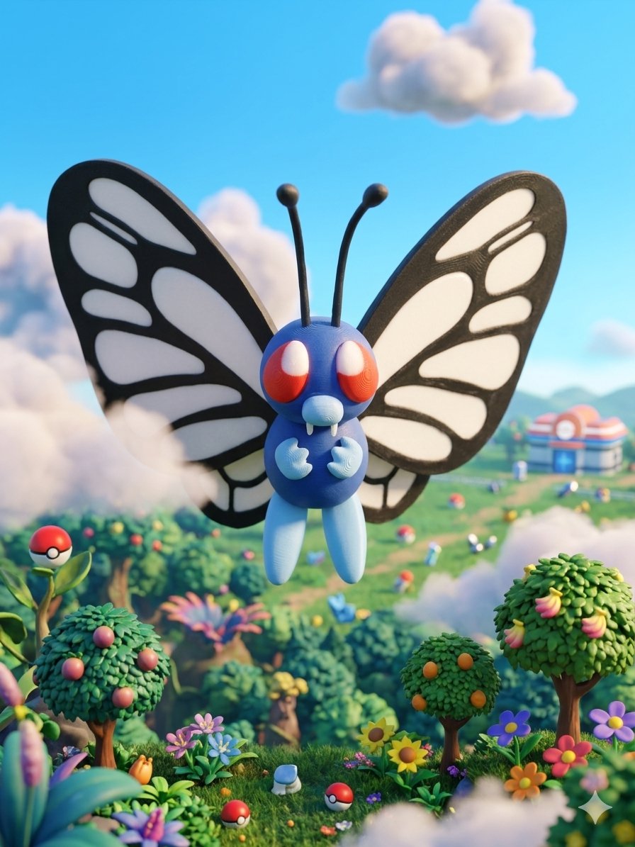 Butterfree Pokemon Figürü (Büyük)