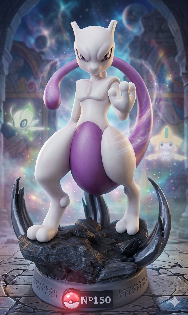 Mewtwo Pokemon Figürü