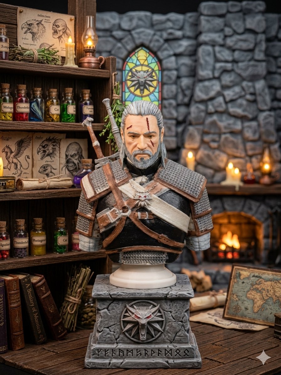 Witcher Büstü 15 CM