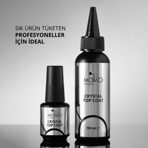 Momo Crystal Top Coat 100ml. Refil Şişe