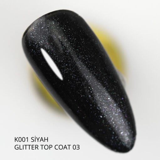 Momo Glitter Top Coat No-Wipe 9ml.