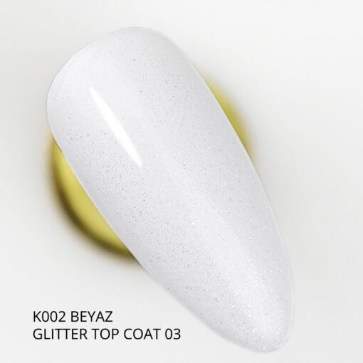 Momo Glitter Top Coat No-Wipe 9ml.