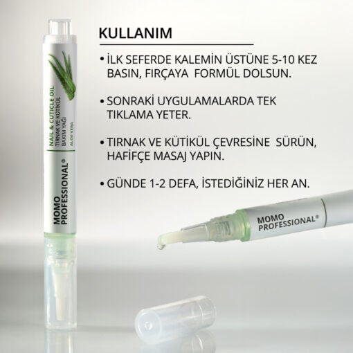 Momo Tırnak Bakım Yağı 3ml. Aloe Vera
