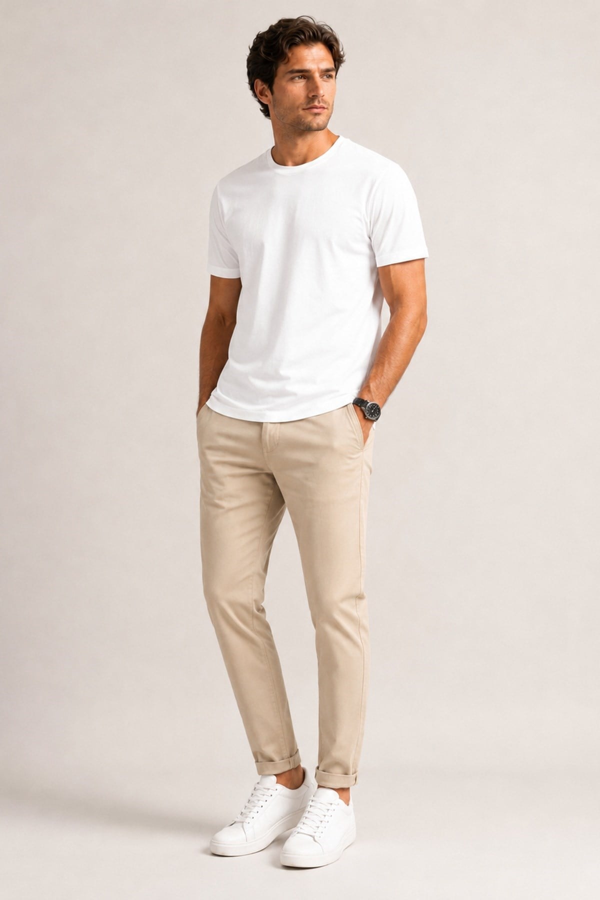 Beyaz Soft Flex T-Shirt