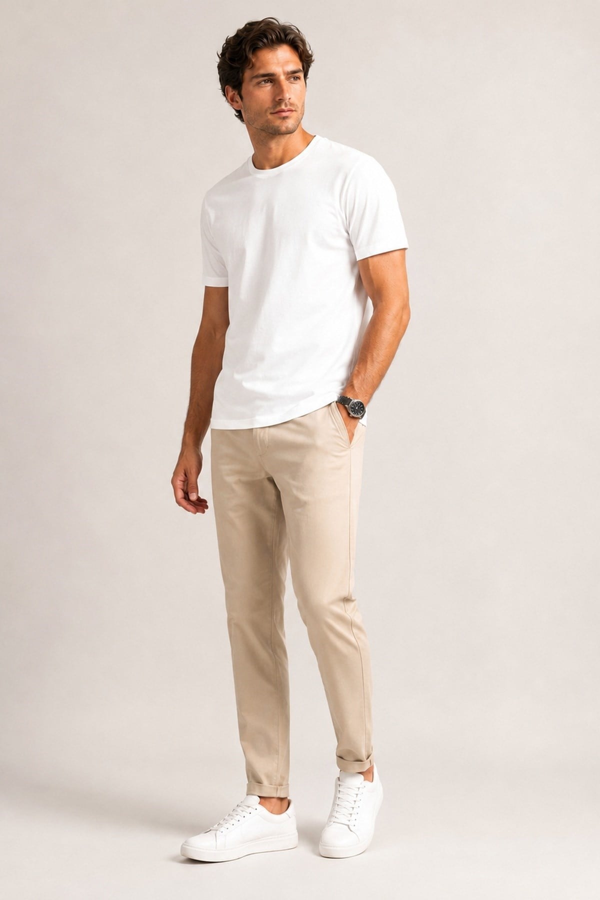 Beyaz Soft Flex T-Shirt