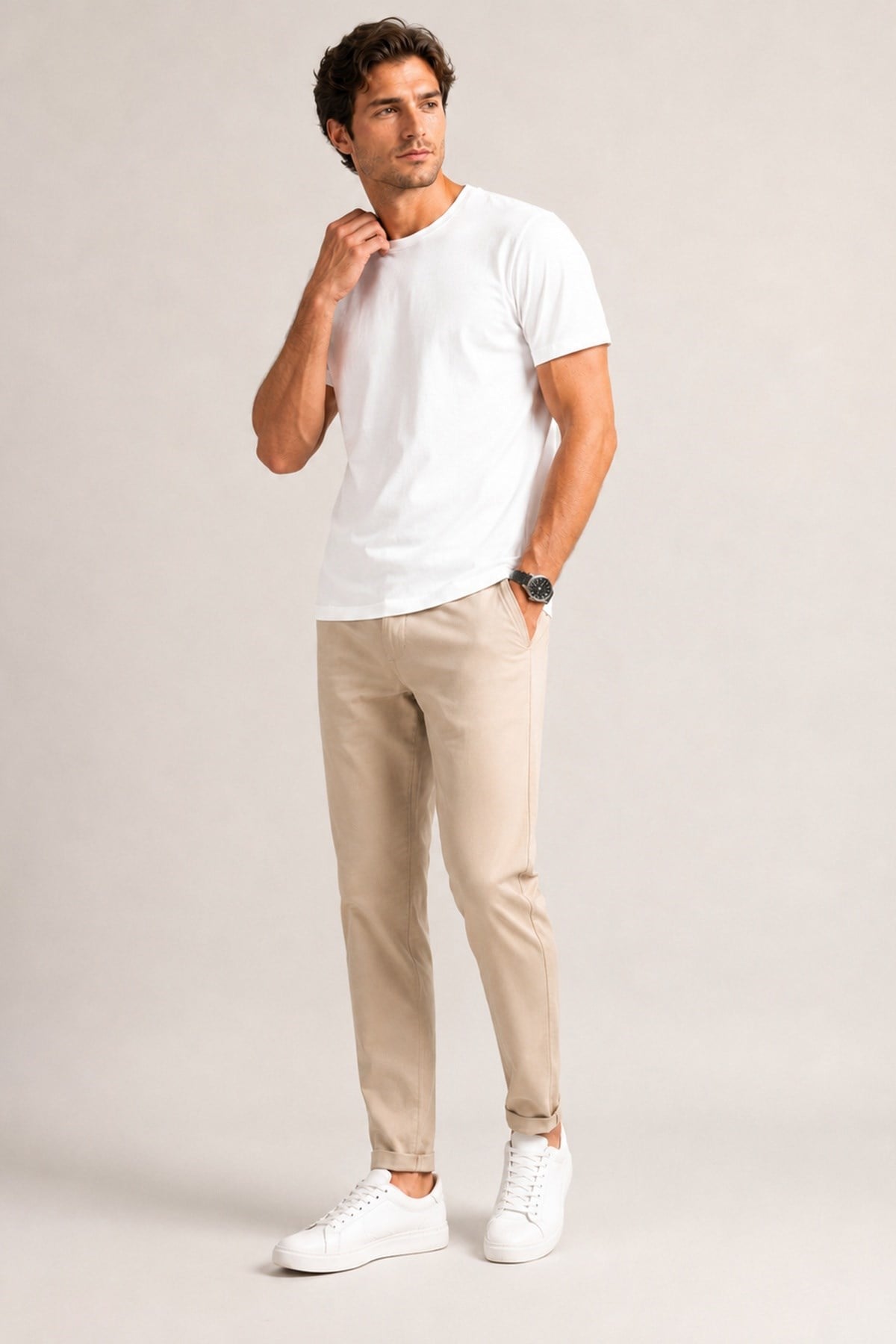 Beyaz Soft Flex T-Shirt