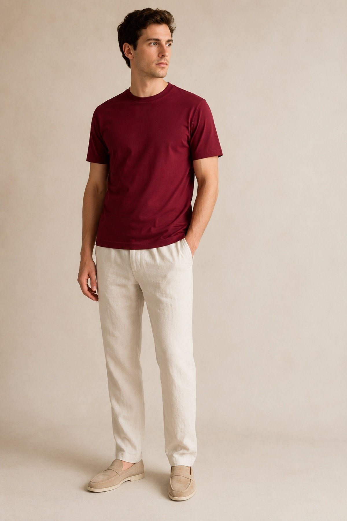 Bordo Pure Cotton T-Shirt