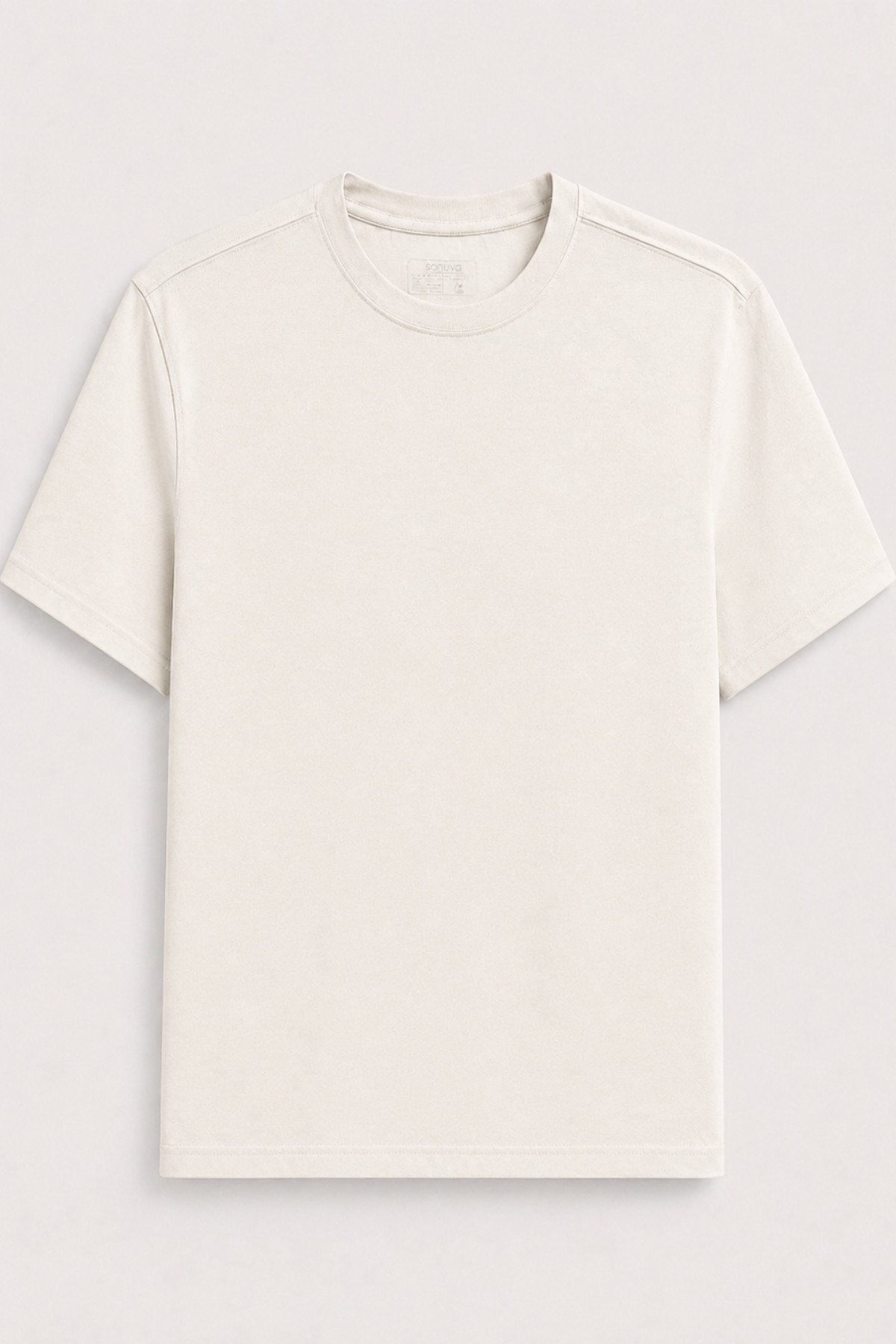Ekru Pure Cotton T-Shirt
