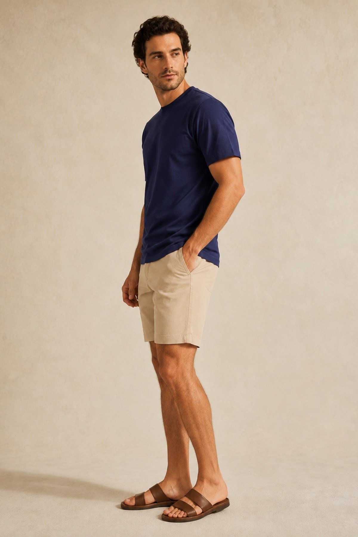 Lacivert Pure Cotton T-Shirt