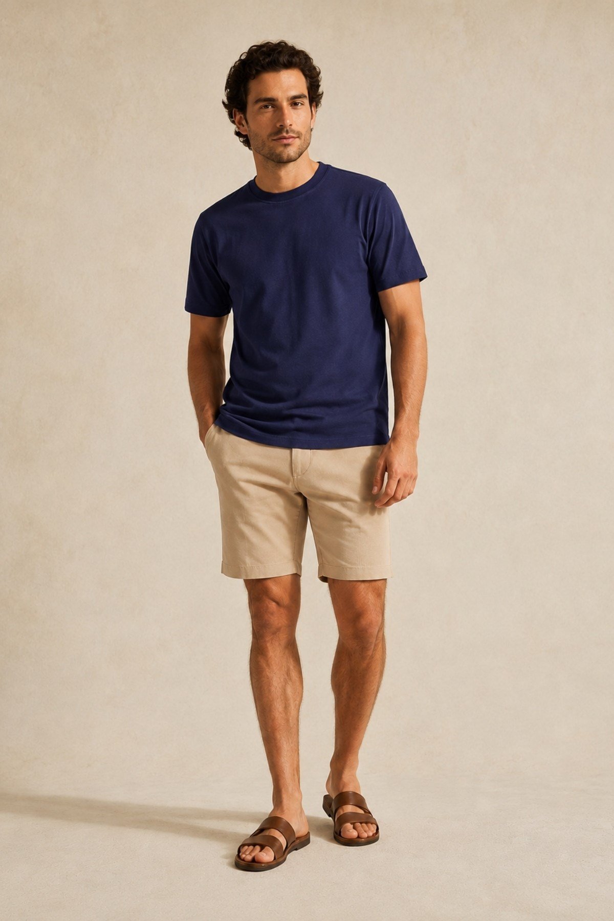 Lacivert Pure Cotton T-Shirt