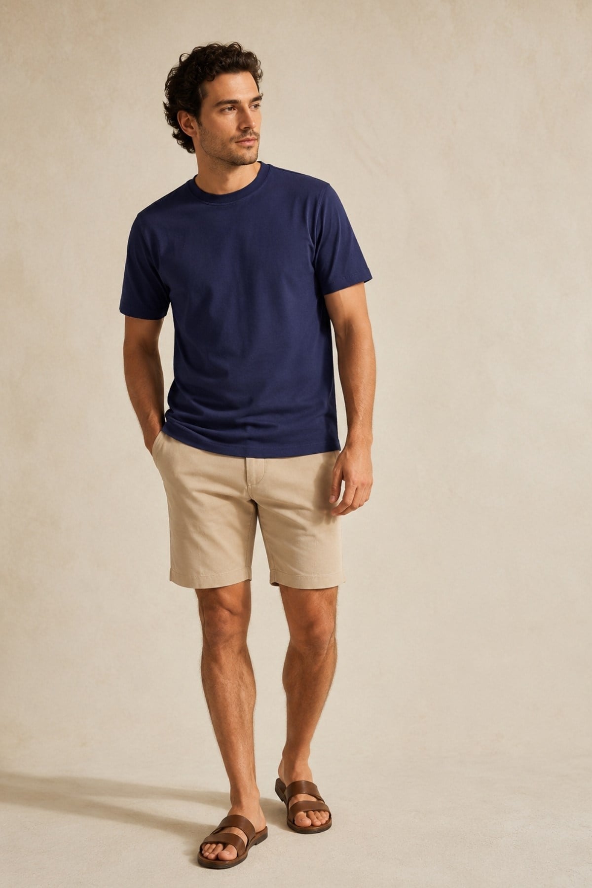 Lacivert Pure Cotton T-Shirt