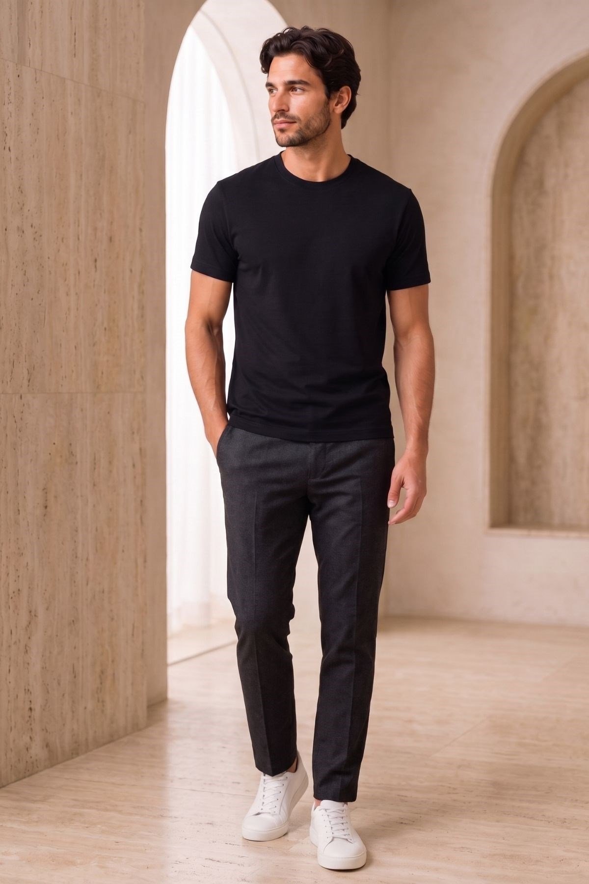 Siyah Soft Flex T-Shirt