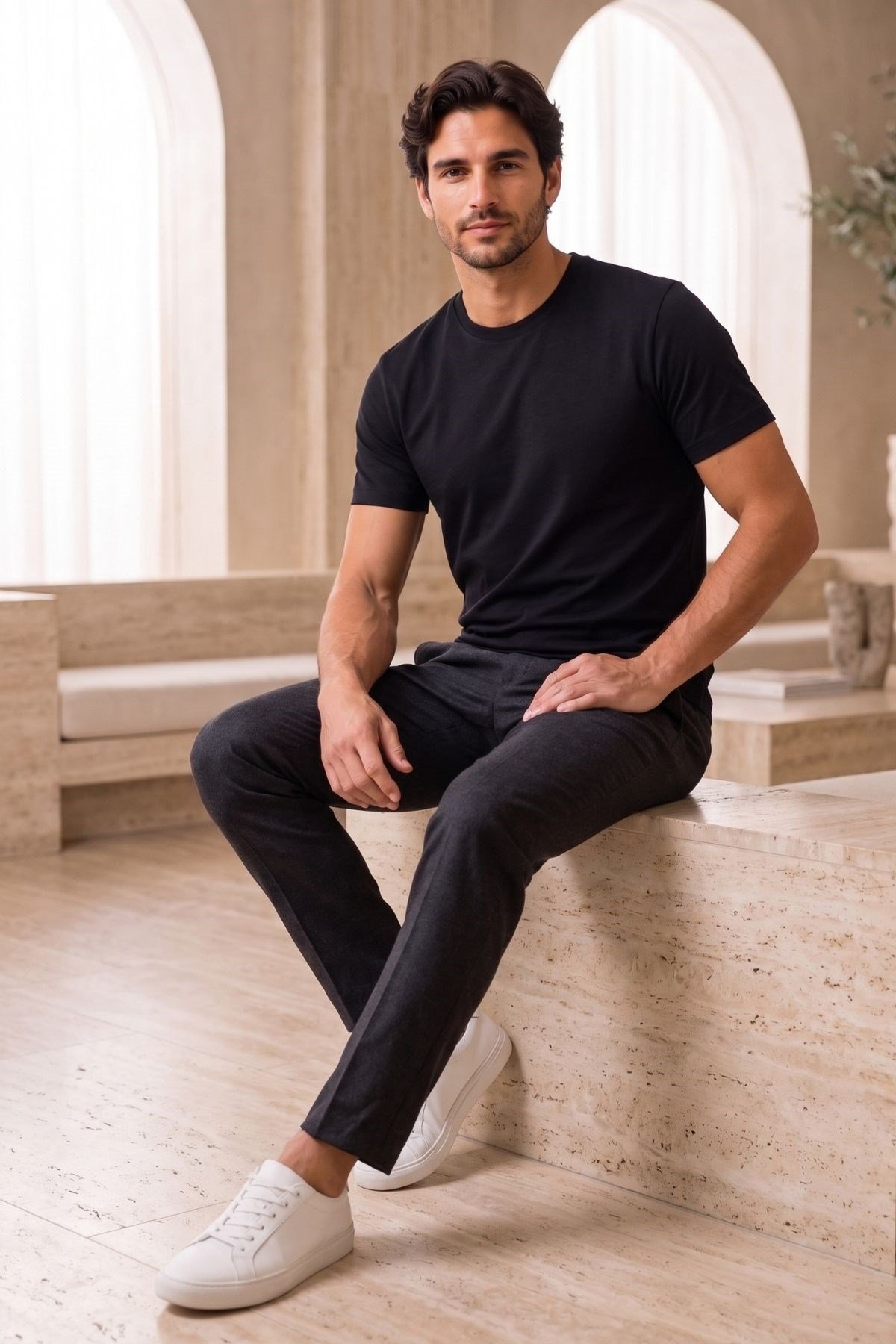 Siyah Soft Flex T-Shirt