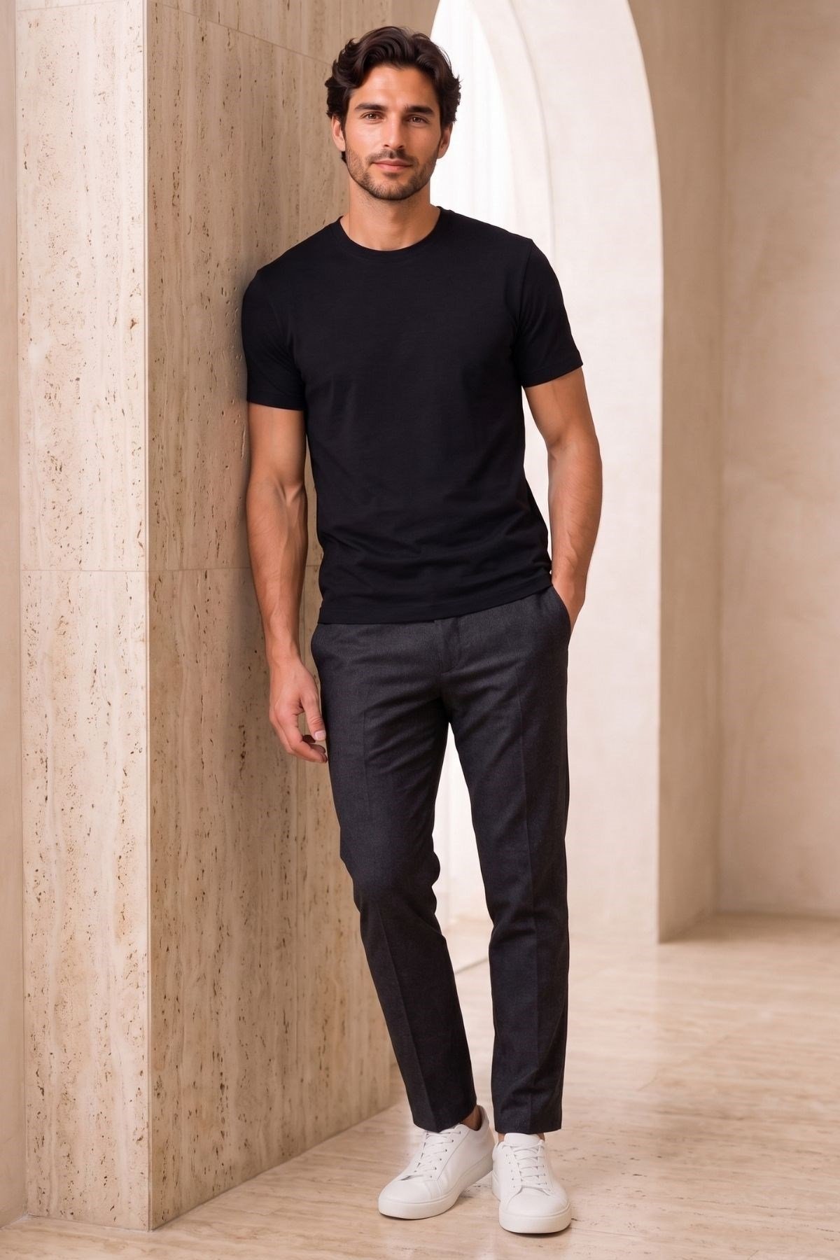 Siyah Soft Flex T-Shirt