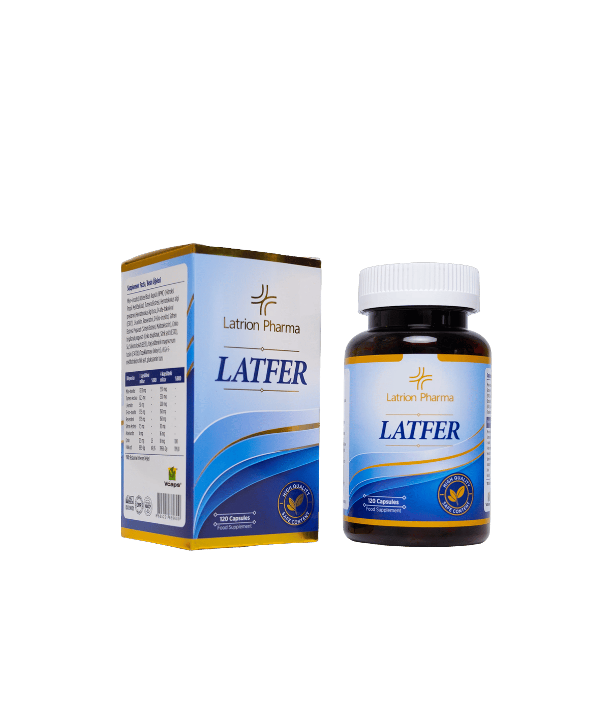 LATFER – Kadın ve Erkekler İçin 9 Aktif Bileşenli Takviye Edici Gıda