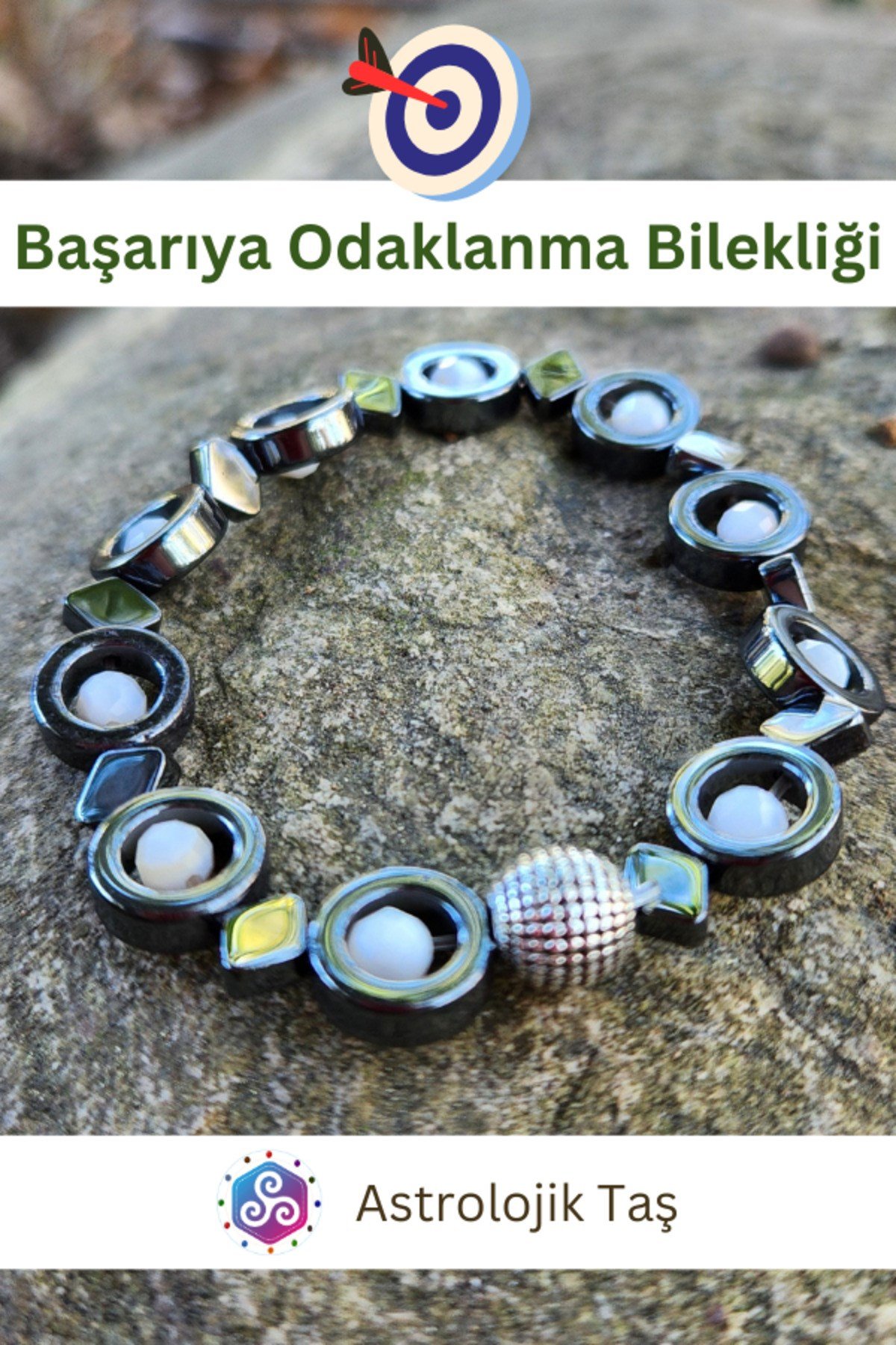 Başarıya Odaklanma Doğal Taş Bilekliği