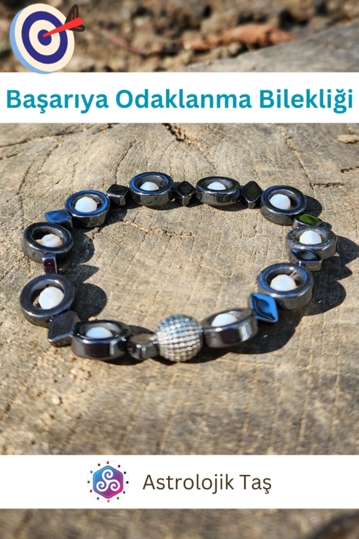 Başarıya Odaklanma Doğal Taş Bilekliği