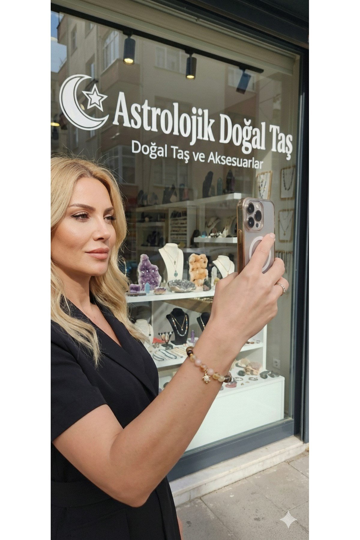 Kadın Bolluk Bereket Bilekliği - Sertifikalı Doğal Taş - Para - Bereket - Başarı - Mutluluk