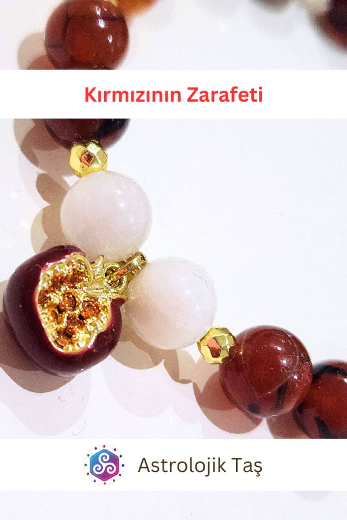 Kırmızının Zarafeti Doğal Taş Bileklik – Sertifikalı - Kırmızı Akik – Ay Taşı -