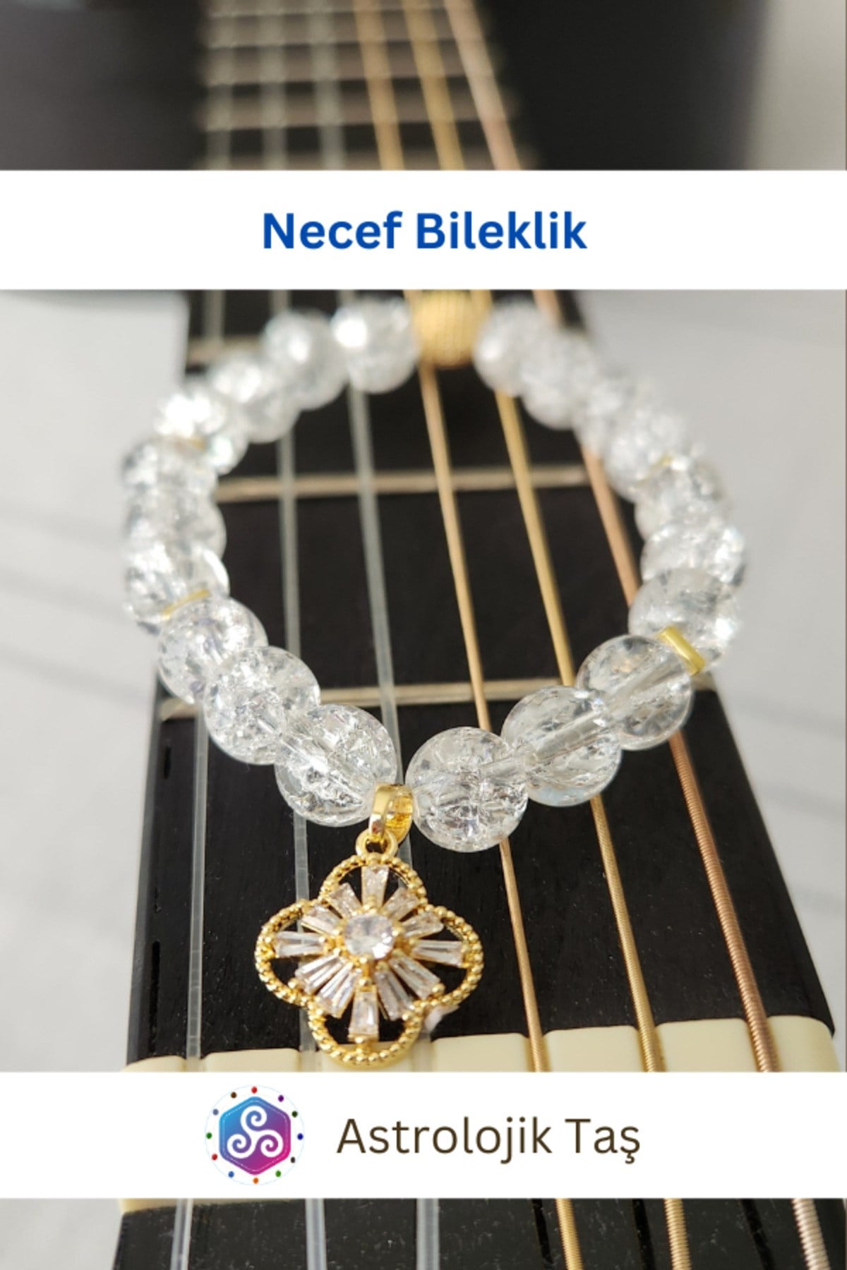Necef Taşı Doğal Taş Bileklik - Sertifikalı - Necef Taşı & Hematit