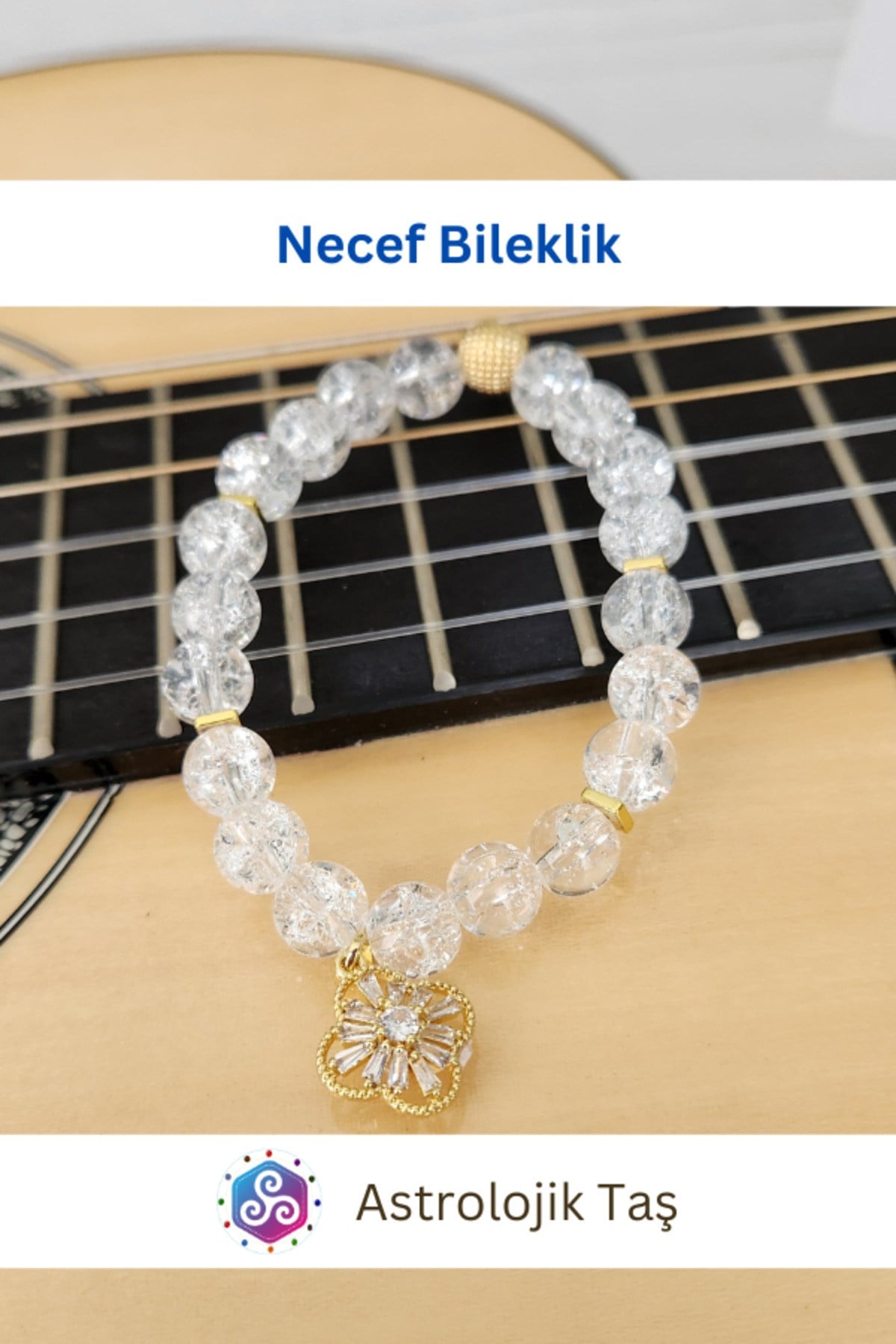 Necef Taşı Doğal Taş Bileklik - Sertifikalı - Necef Taşı & Hematit
