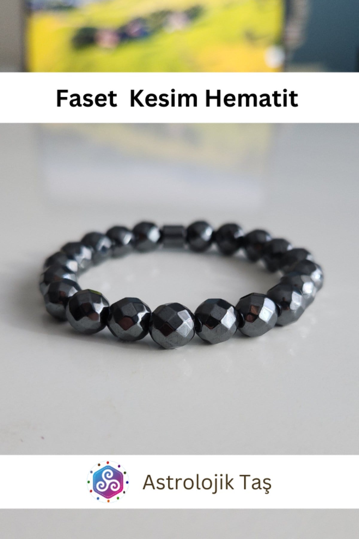 Sertifikalı Faset Kesim Hematit Asaleti Bilekliği