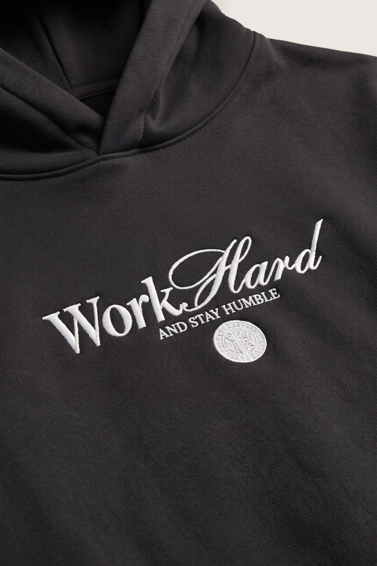 Araba Baskılı Kapüşonlu Sweatshirt Siyah
