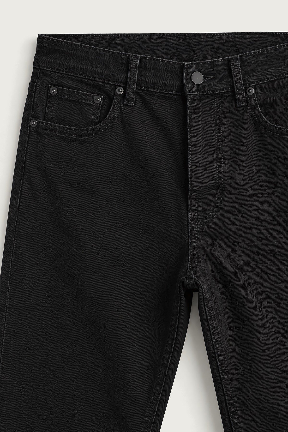 Slim Kot Pantolon Siyah