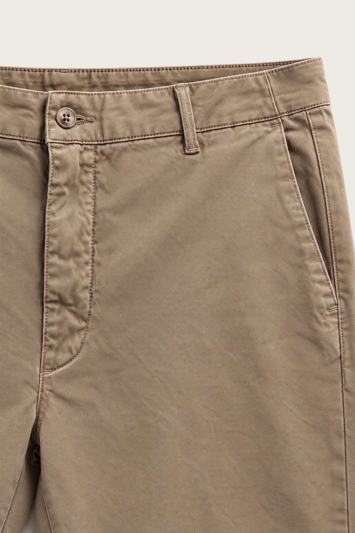 Yıkamalı Chino Pantolon Bej