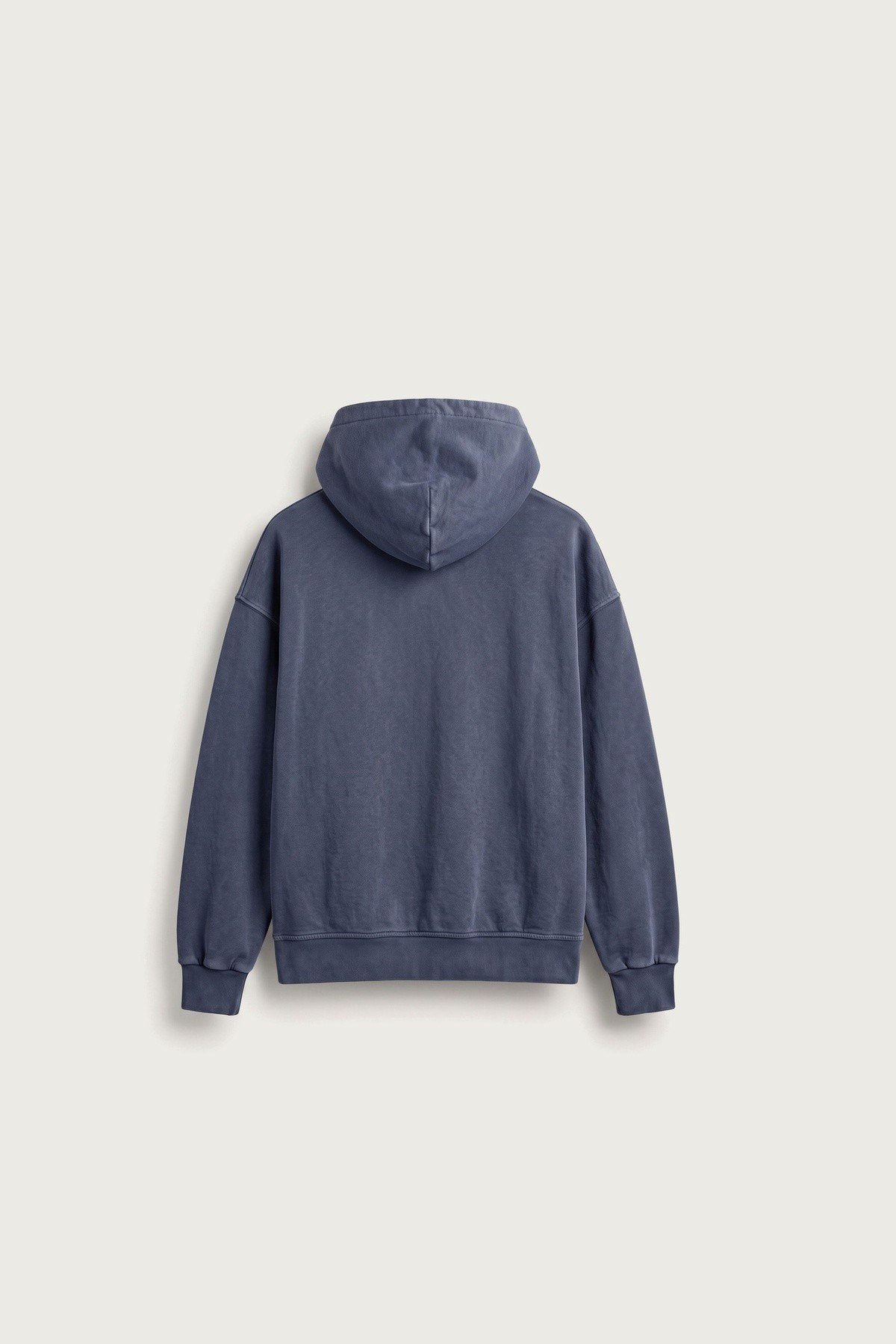 Yıkamalı Kapüşonlu Sweatshirt Lacivert