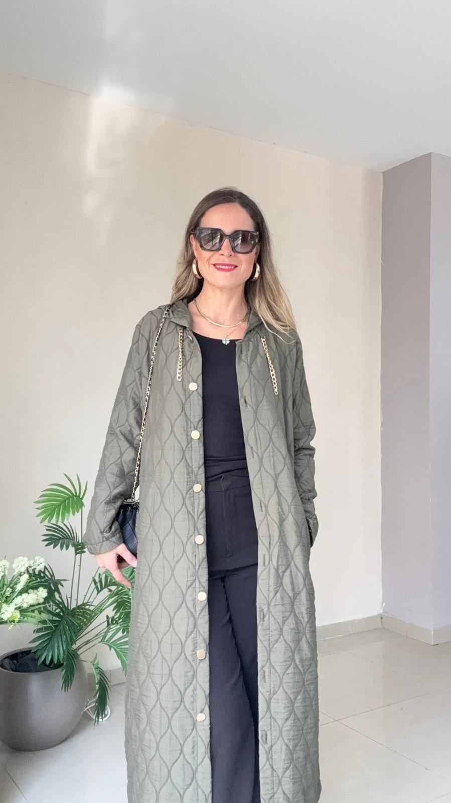 Kapüşonlu Kapitone Mont
