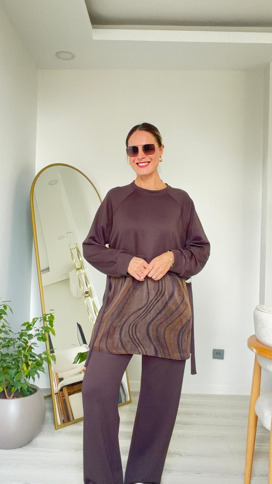 Lara Eşofman Takım kahverengi