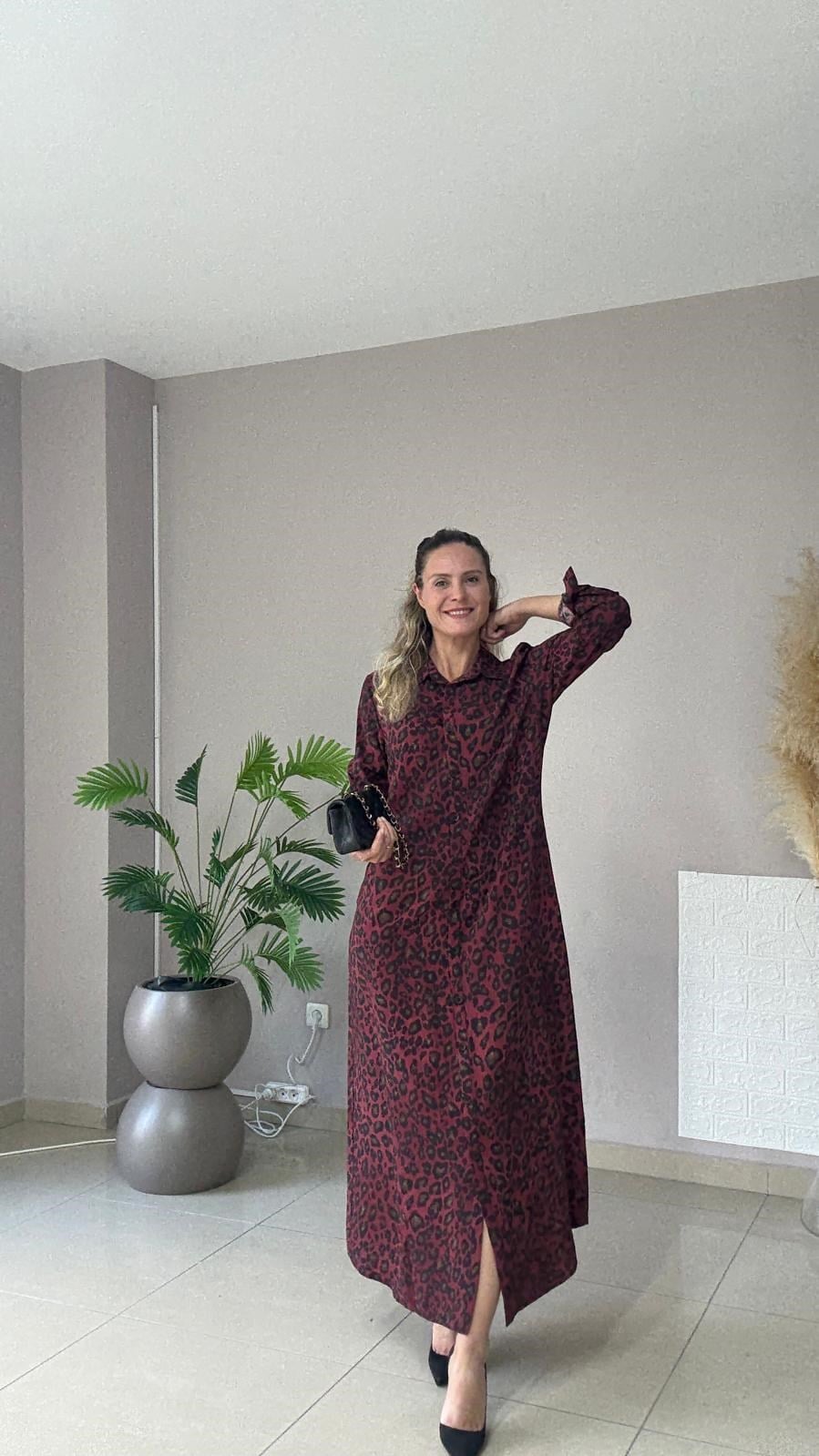 Leopar Tensel Elbise