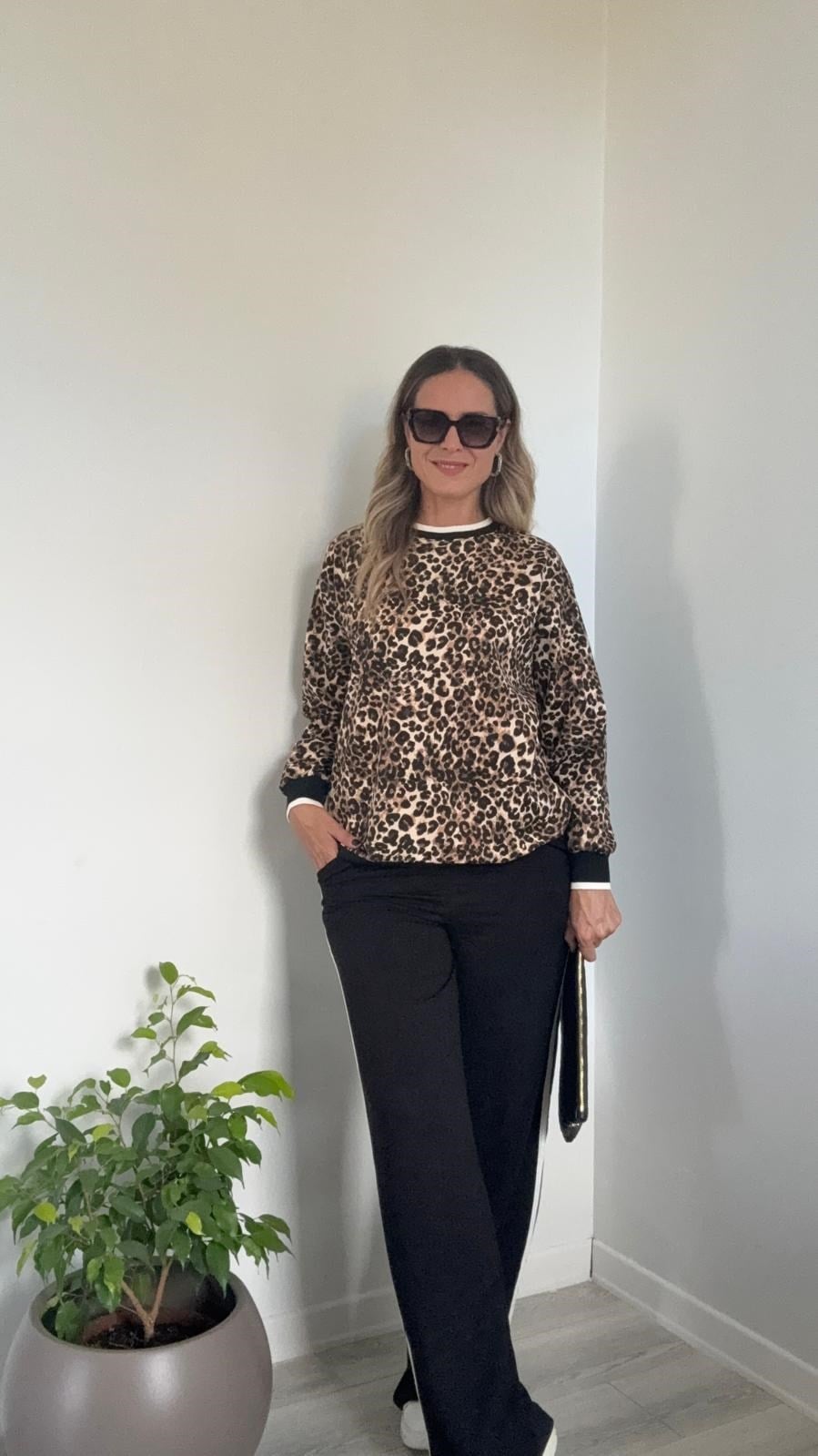Leoparlı Eşofman Takım