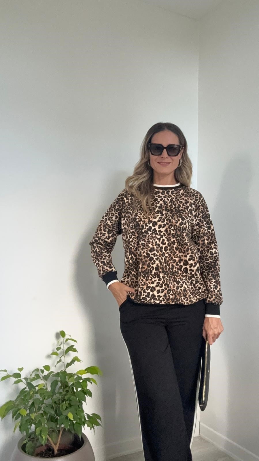 Leoparlı Eşofman Takım