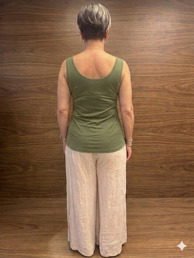 %100 viskon kolsuz bluz haki yeşil