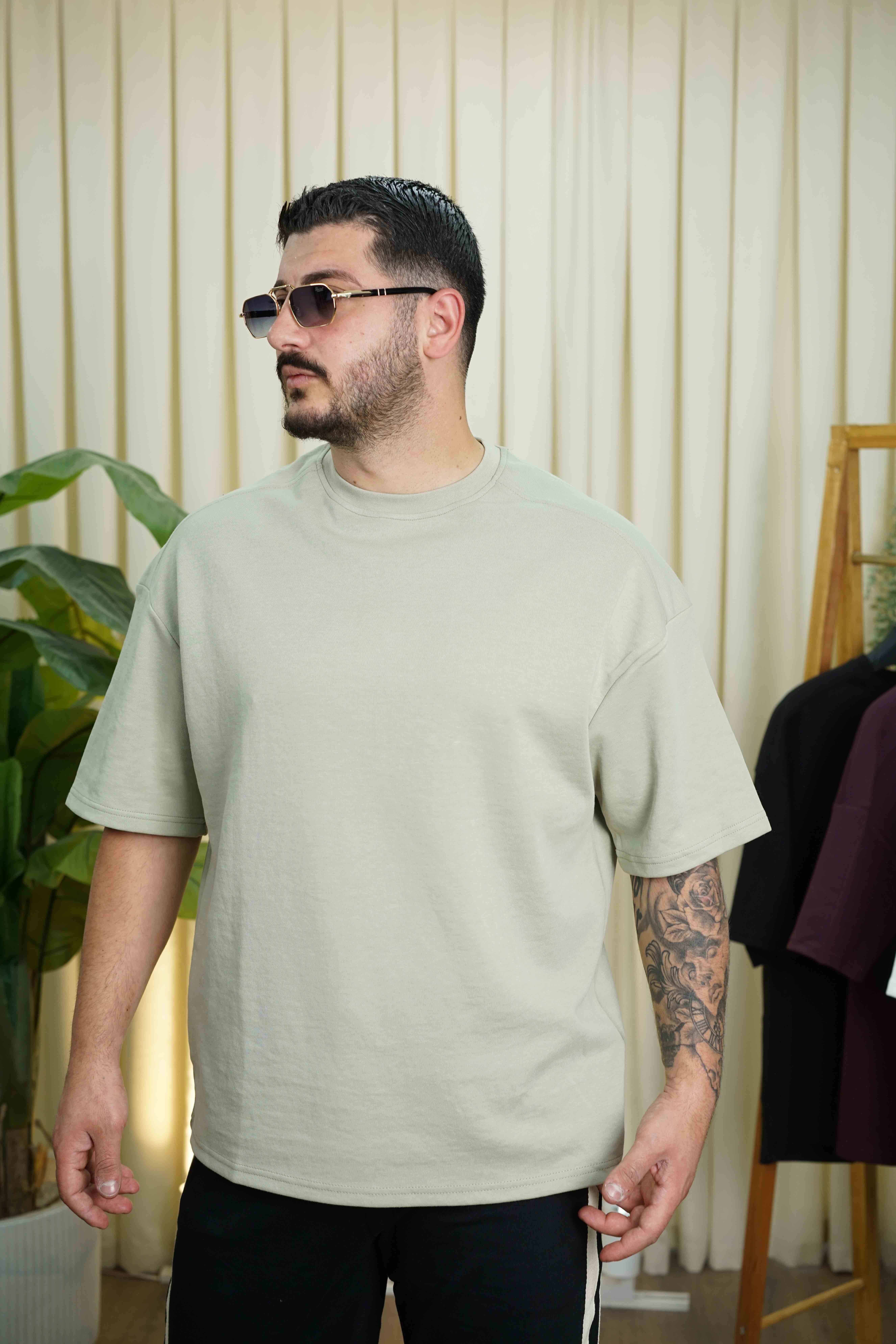 Oversize Bezink Tişört Çağla Yeşili